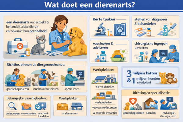 Alles over het beroep dierenarts Wat doet een dierenarts